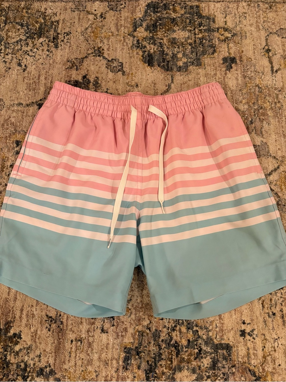 Chubbies Mens Swim Trunks size S Mesh Lined Board Shorts Stripe Beach Summer
